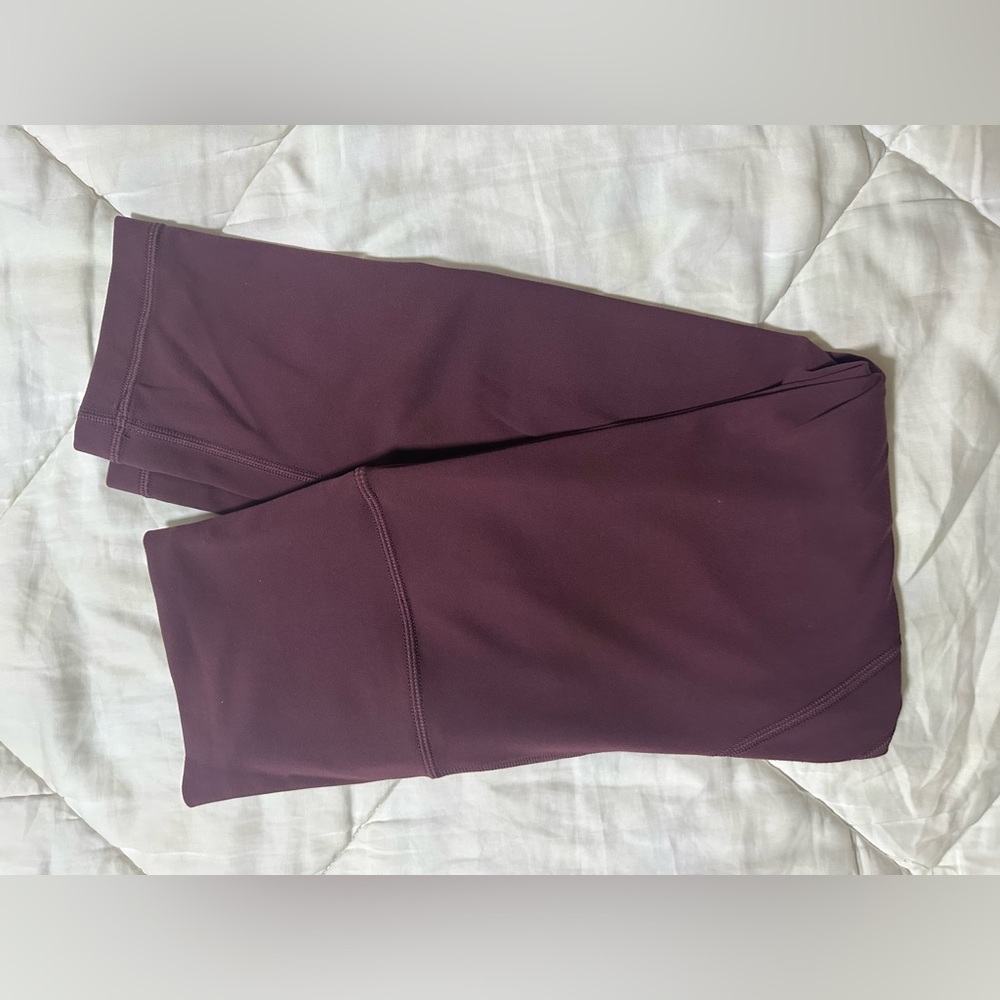 Lululemon Athletica align size 4 Burgundy Leggings